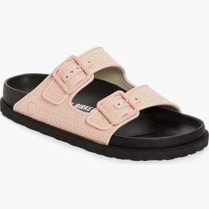 1174 BIRKENSTOCK Arizona Raffia Luxe Slide Sandal